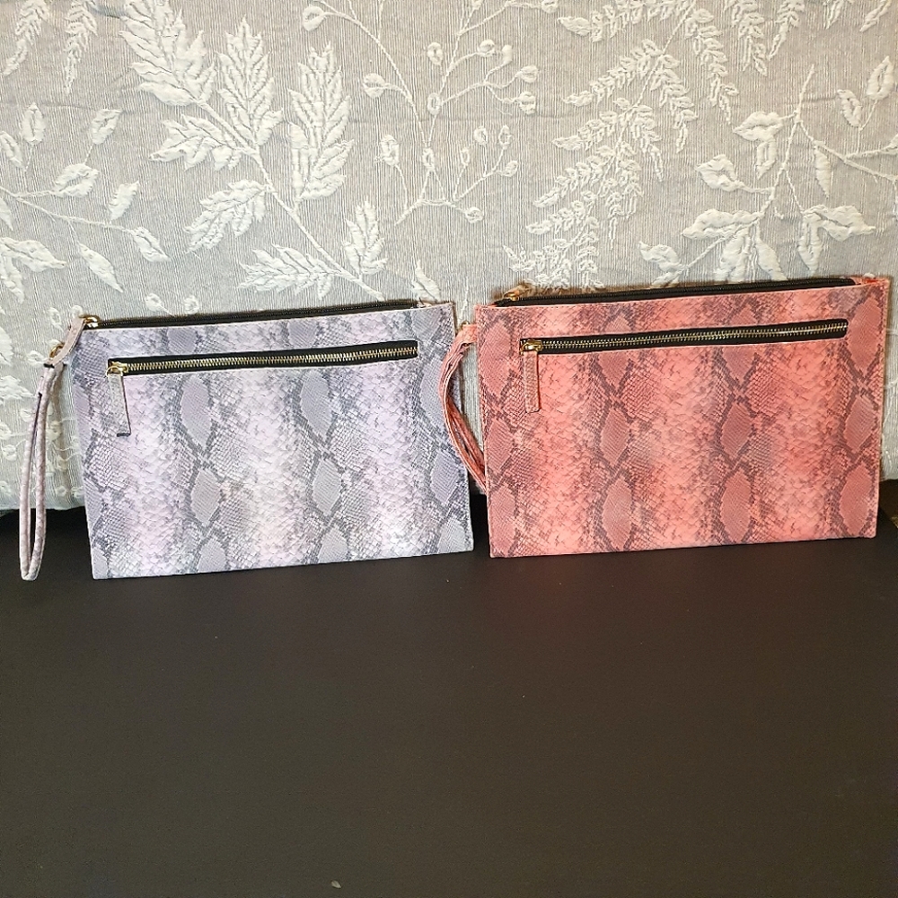 Two Snake skin Printed bags